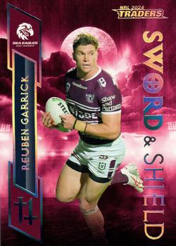 2024 NRL Traders Titanium - Sword & Shield #SS13 Reuben Garrick Front